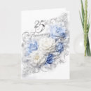 Search for 25th silver wedding anniversary cards Elegant