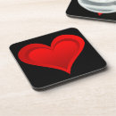 Search for red text coasters Heart