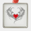 Search for angel wings ornaments Heart