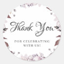 Search for purple flowers thank you stickers Watercolor