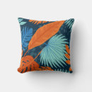 Search for grey blue orange pillows Botanical