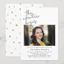 Search for polka dots graduation invitations Modern