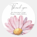 Search for daisy thank you stickers Pink