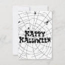 Search for spider web thank you cards Black