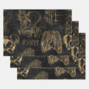 Search for anatomy wrapping paper Black