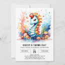 Search for seahorse birthday invitations Nautical