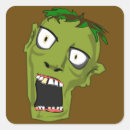 Search for zombie head stickers Scary