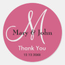 Search for monogram wedding envelope seals Pink