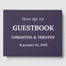 Search for purple wedding guest books Modern