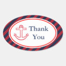 Search for striped anchor thank you stickers Nautical