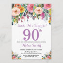 Search for purple 90th birthday invitations Adult birthday party