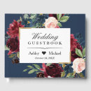 Search for vintage wedding guest books Navy blue