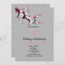 Search for pink cherry blossom birthday invitations Elegant