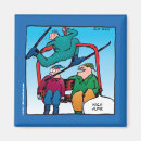 Recherche de ski drôle magnets Skieur