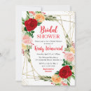 Search for gold frame bridal shower invitations Roses