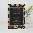Recherche de black gold red anniversaire invitations Noir