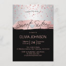 Search for black silver sweet 16 invitations Party