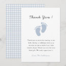 Search for baby footprints thank you cards Cute