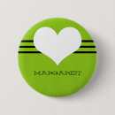Recherche de coeur et rayure badges Moderne