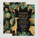 Search for zoo birthday invitations Young wild and three