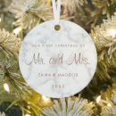 Search for rose gold ornaments Mr and mrs