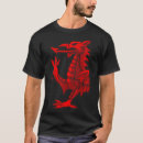 Search for welsh dragon tshirts Red