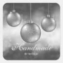 Search for christmas bauble stickers Silver