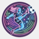 Search for girls soccer player stickers For her