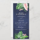 Search for rose gold and navy blue wedding programs Watercolor