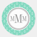 Search for anchor monogram stickers Elegant