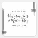 Recherche de rayures noir et blanc autocollants Script