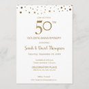 Search for wedding anniversary invitations Golden