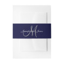 Search for wedding invitation belly bands Initial