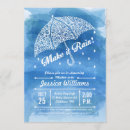 Search for rain bridal shower invitations Watercolor