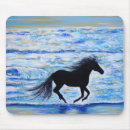 Recherche de cheval bleu tapis souris Plage