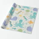 Search for ocean life wrapping paper Sea animals