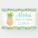 Search for luau birthday banners Tropical
