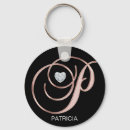 Search for monogram p keychains Initial