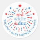 Search for due in stickers Red white and due
