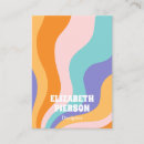 Search for rainbows business cards Retro