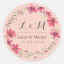 Search for vintage floral wreath stickers Pink