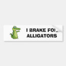 Search for alligators bumper stickers Crocodile