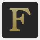 Search for letter f stickers Gold