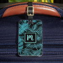 Recherche de feuille tropicale bagages étiquettes Motif