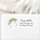 Search for childrens birthday return address labels Colourful