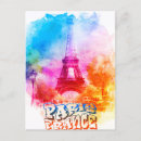 Recherche de peintures de tour eiffel cartes postales Paysage urbain