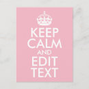 Search for create your own keep calm postcards Edit
