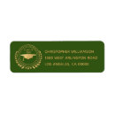 Search for high school graduation return address labels Gold