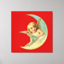 Recherche de ange vintage art Lune de croissant
