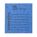Recherche de pois bleu blocsnotes Blanc
